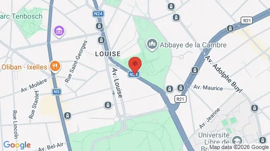 Apartments for rent i Stad Brussel - kort over placeringen