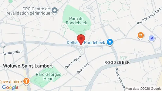 Apartments for rent i Brussels Sint-Lambrechts-Woluwe - kort over placeringen