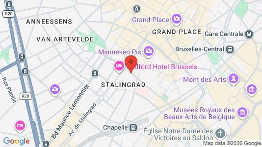 Apartments for rent i Stad Brussel - kort over placeringen
