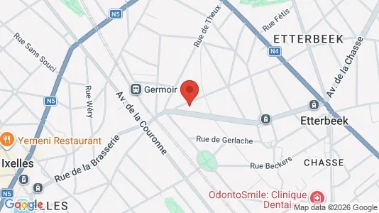 Apartments for rent i Brussels Etterbeek - kort over placeringen