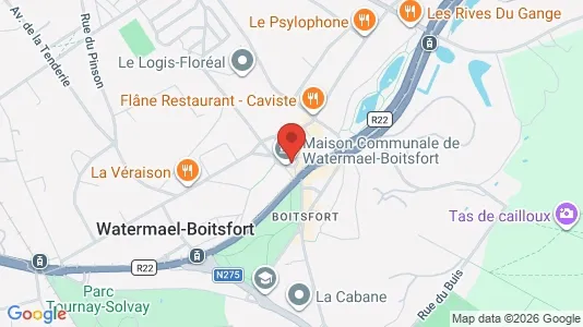 Apartments for rent i Brussels Watermaal-Bosvoorde - kort over placeringen