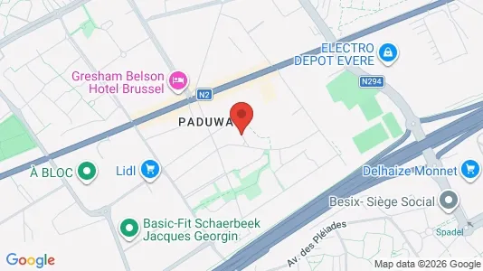 Apartments for rent i Brussels Evere - kort over placeringen