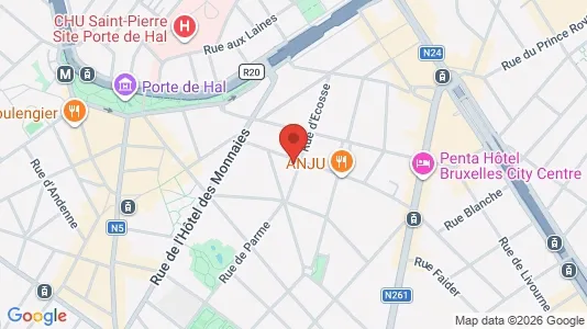 Apartments for rent i Brussels Sint-Gillis - kort over placeringen