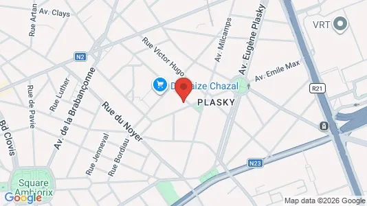 Apartments for rent i Brussels Schaarbeek - kort over placeringen