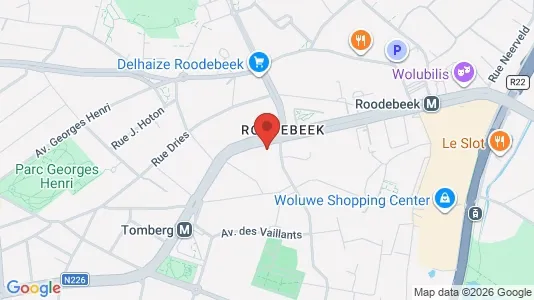 Apartments for rent i Brussels Sint-Lambrechts-Woluwe - kort over placeringen