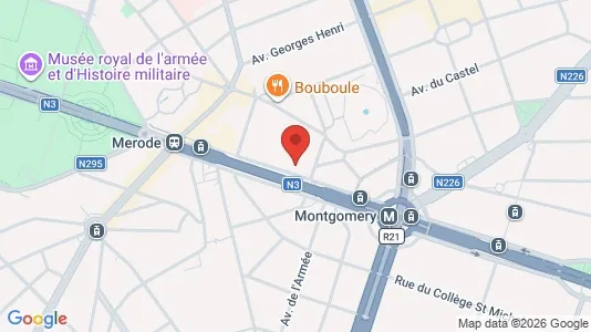 Apartments for rent i Brussels Etterbeek - kort over placeringen