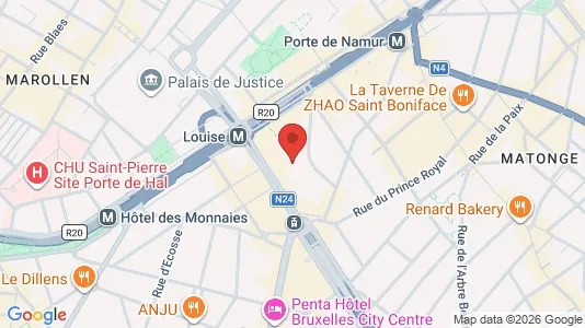Apartments for rent i Brussels Elsene - kort over placeringen