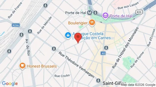 Apartments for rent i Brussels Sint-Gillis - kort over placeringen