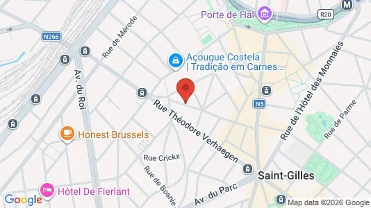 Apartments for rent i Brussels Sint-Gillis - kort over placeringen
