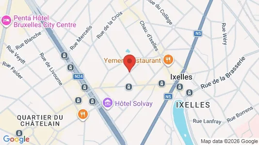 Apartments for rent i Brussels Elsene - kort over placeringen