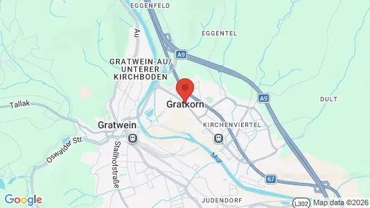 Apartments for rent i Gratkorn - kort over placeringen