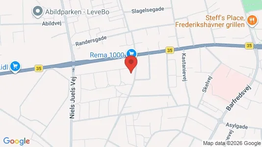 Apartments for rent i Frederikshavn - kort over placeringen