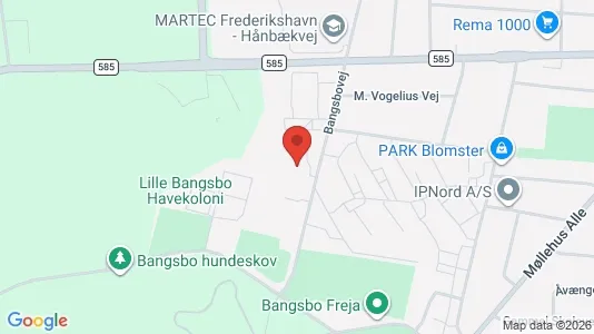 Apartments for rent i Frederikshavn - kort over placeringen