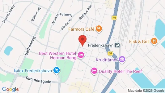 Apartments for rent i Frederikshavn - kort over placeringen