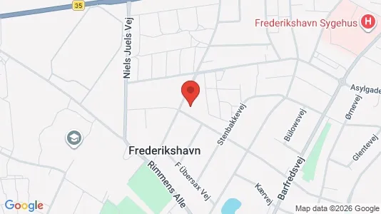 Apartments for rent i Frederikshavn - kort over placeringen