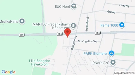 Apartments for rent i Frederikshavn - kort over placeringen