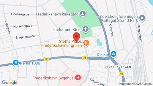 Apartments for rent i Frederikshavn - kort over placeringen