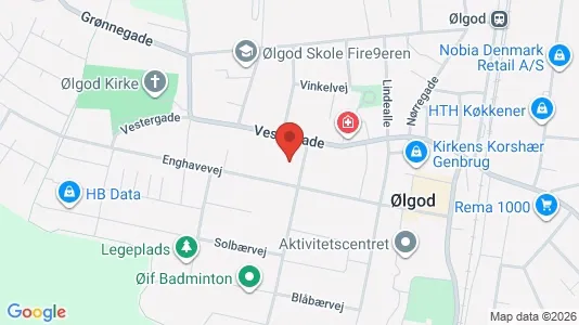 Apartments for rent i Ølgod - kort over placeringen