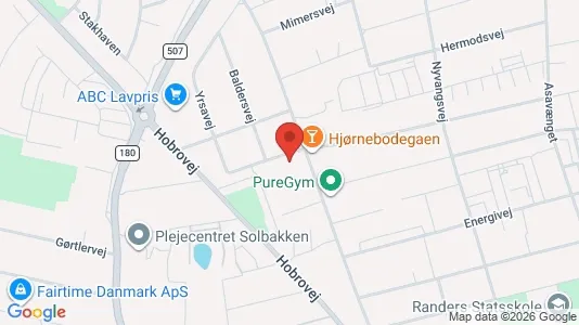 Apartments for rent i Randers NV - kort over placeringen