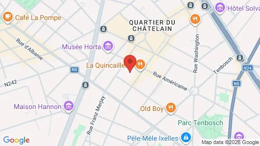 Apartments for rent i Brussels Elsene - kort over placeringen