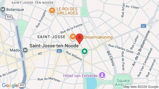 Apartments for rent i Brussels Sint-Joost-ten-Node - kort over placeringen