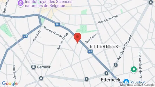 Apartments for rent i Brussels Etterbeek - kort over placeringen