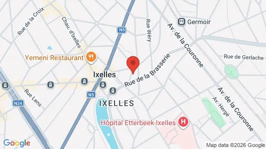 Apartments for rent i Brussels Elsene - kort over placeringen