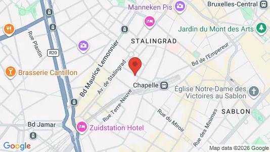 Apartments for rent i Stad Brussel - kort over placeringen