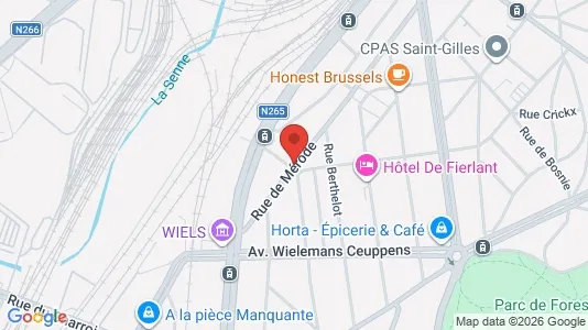 Apartments for rent i Brussels Vorst - kort over placeringen