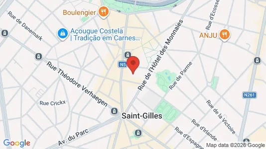 Apartments for rent i Brussels Sint-Gillis - kort over placeringen