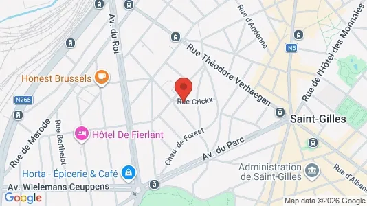 Apartments for rent i Brussels Sint-Gillis - kort over placeringen