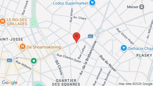 Apartments for rent i Brussels Schaarbeek - kort over placeringen