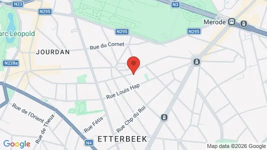 Apartments for rent i Brussels Etterbeek - kort over placeringen