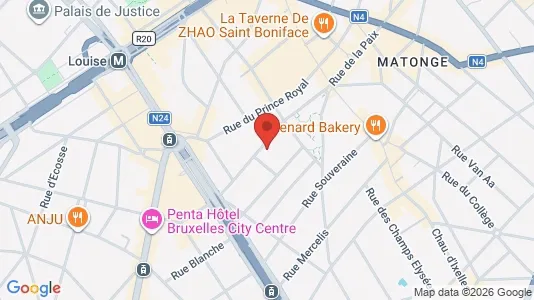 Apartments for rent i Brussels Elsene - kort over placeringen