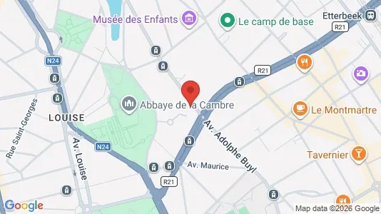 Apartments for rent i Brussels Elsene - kort over placeringen