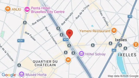 Apartments for rent i Stad Brussel - kort over placeringen