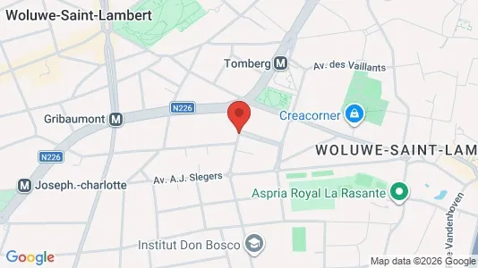 Apartments for rent i Brussels Sint-Lambrechts-Woluwe - kort over placeringen