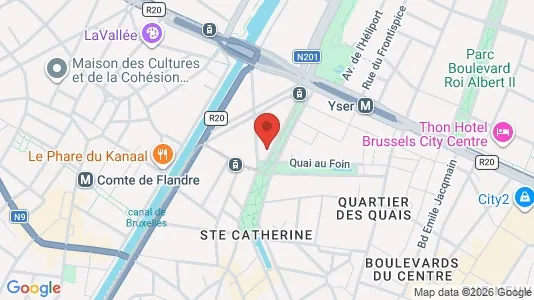 Apartments for rent i Stad Brussel - kort over placeringen