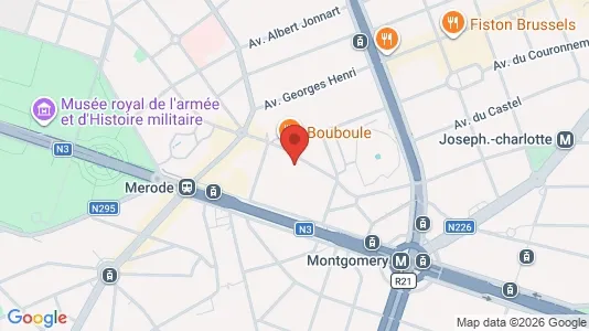 Apartments for rent i Brussels Etterbeek - kort over placeringen