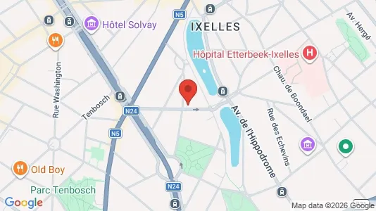 Apartments for rent i Brussels Elsene - kort over placeringen