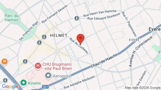 Apartments for rent i Brussels Schaarbeek - kort over placeringen