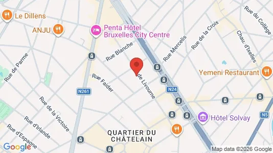 Apartments for rent i Brussels Elsene - kort over placeringen