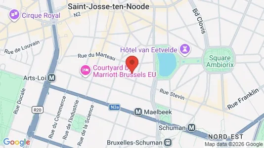 Apartments for rent i Stad Brussel - kort over placeringen