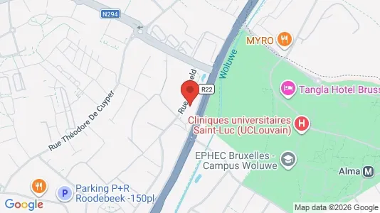 Apartments for rent i Brussels Sint-Lambrechts-Woluwe - kort over placeringen
