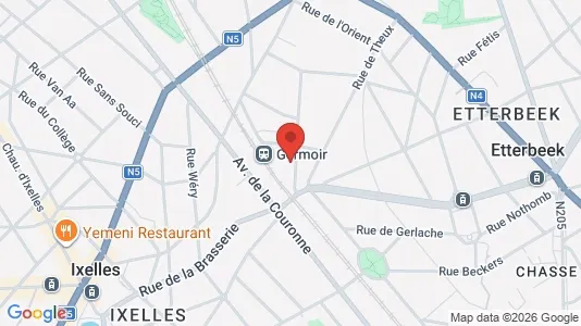 Apartments for rent i Brussels Elsene - kort over placeringen