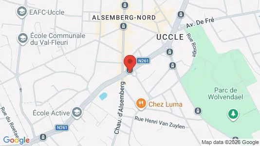 Apartments for rent i Brussels Ukkel - kort over placeringen