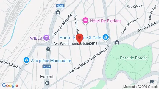 Apartments for rent i Brussels Vorst - kort over placeringen