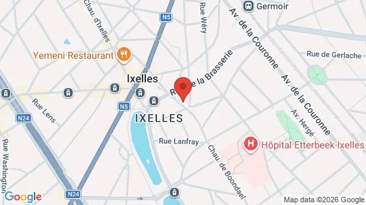 Apartments for rent i Brussels Elsene - kort over placeringen