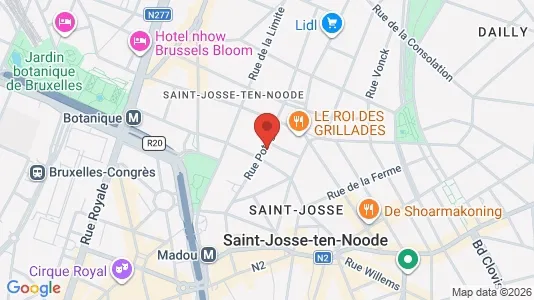 Apartments for rent i Brussels Sint-Joost-ten-Node - kort over placeringen