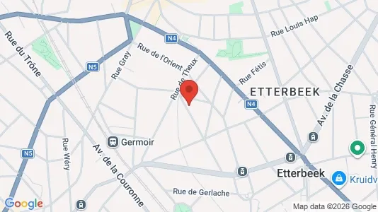 Apartments for rent i Brussels Etterbeek - kort over placeringen